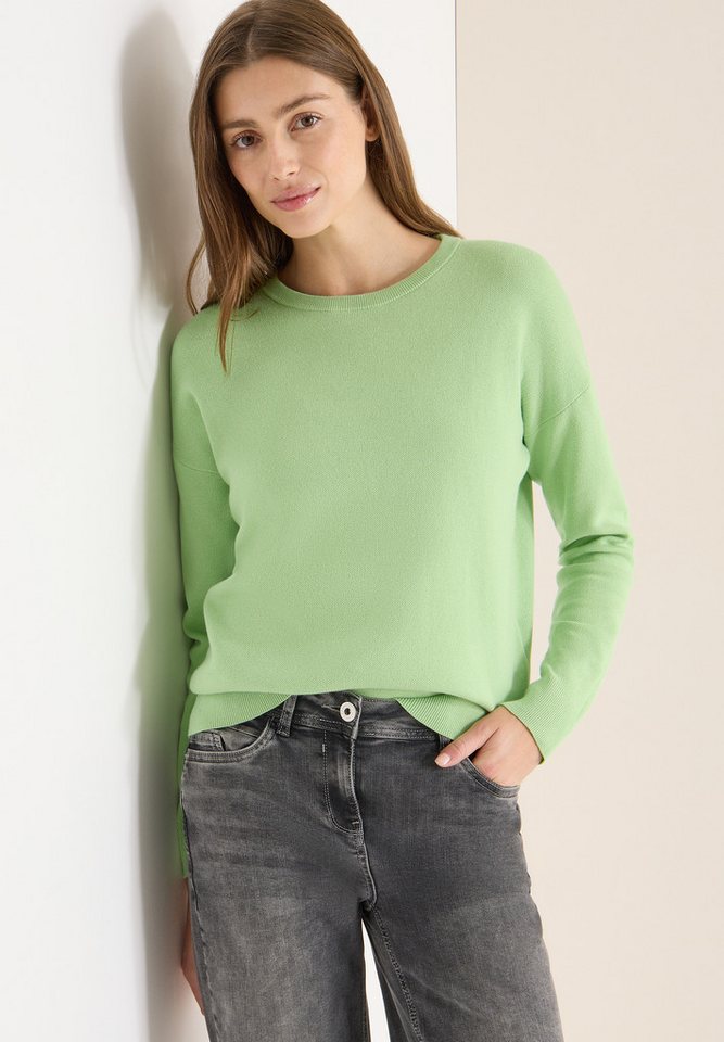 CECIL Strickpullover Sweatshirt mit Rundhals von CECIL