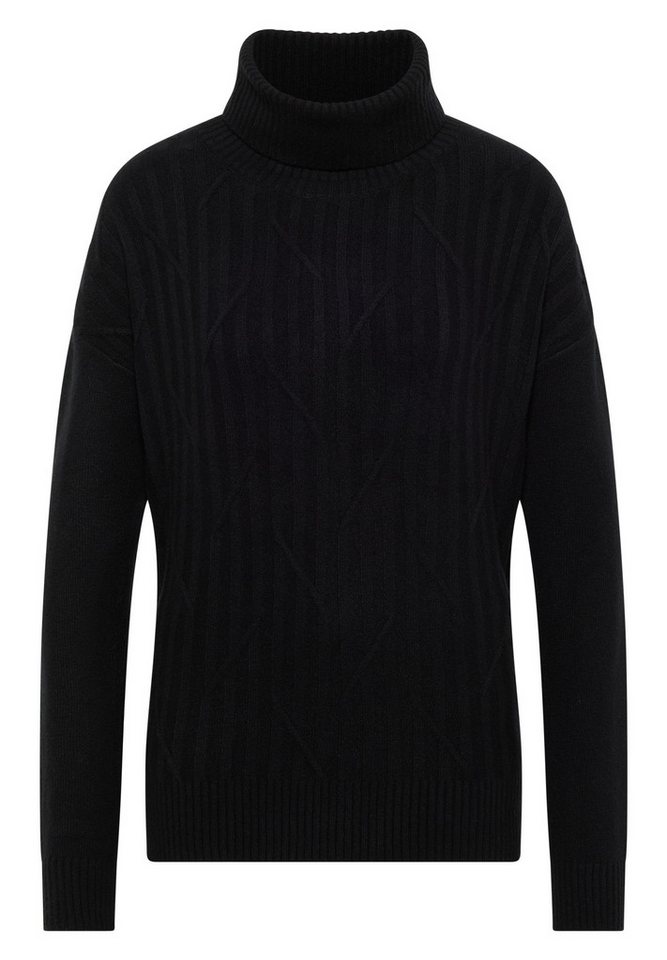 CECIL Strickpullover TOS_Cosy graphic rollneck von CECIL