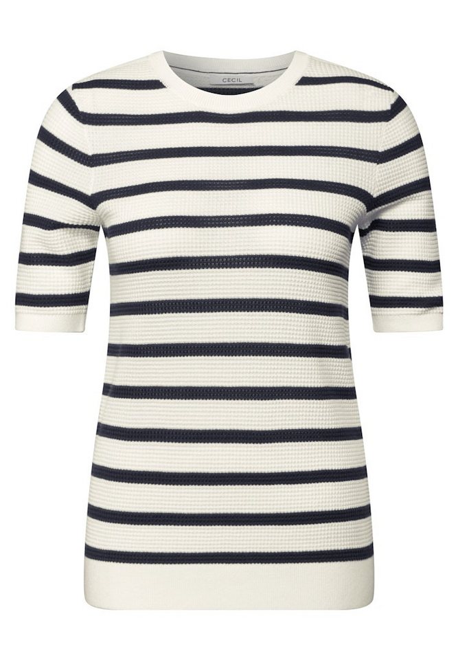 CECIL Strickpullover TOS_Structure stripe Roundneck von CECIL