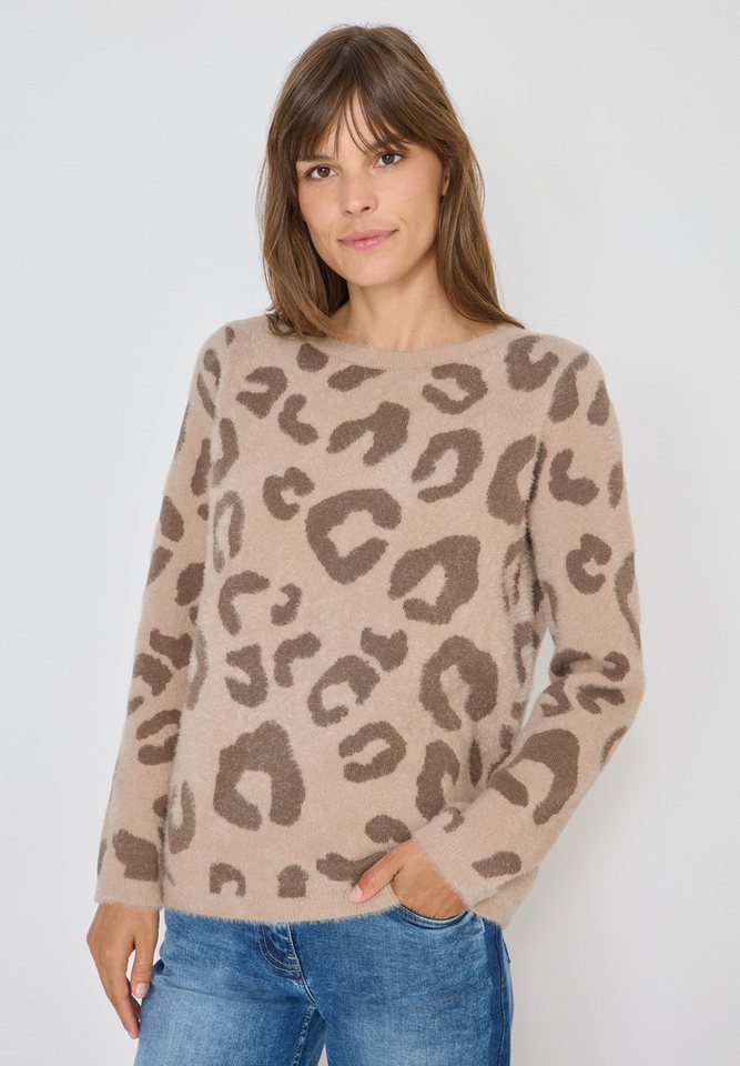 CECIL Strickpullover mit Leomuster von CECIL