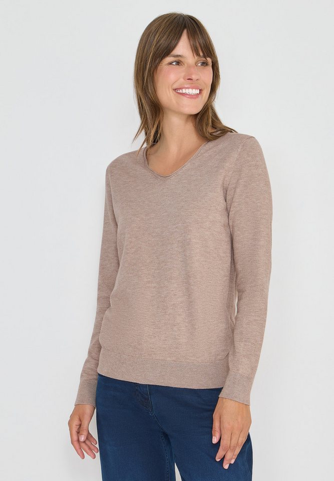 CECIL Strickpullover mit Materialmix von CECIL