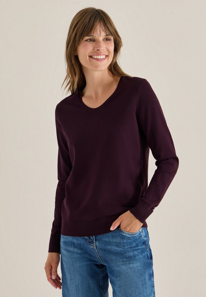 CECIL Strickpullover mit Materialmix von CECIL