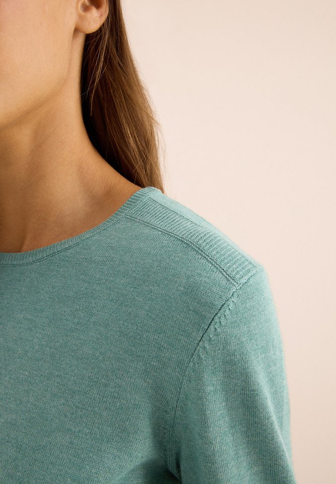 CECIL Strickpullover mit feinem Detail an der Schulter und Viskose-Anteil von CECIL