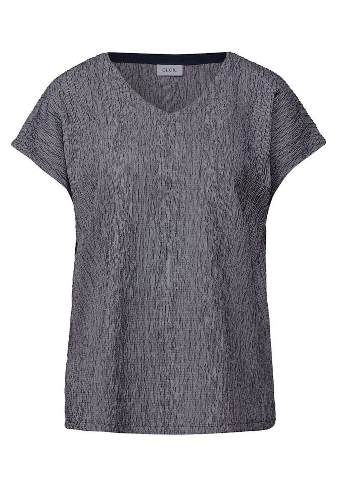 CECIL T-Shirt Crepe Structure V-Neck CECIL T-Shirt Crepe Structure V-Neck von CECIL
