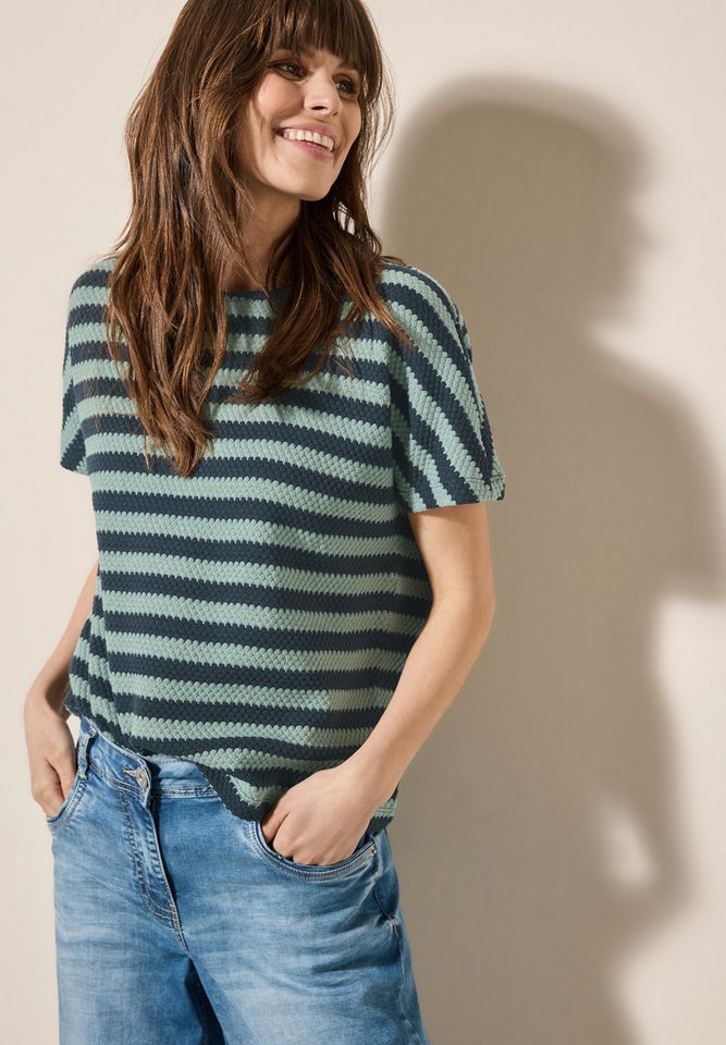 CECIL T-Shirt gestreift, mit U-Boot-Ausschnitt von CECIL