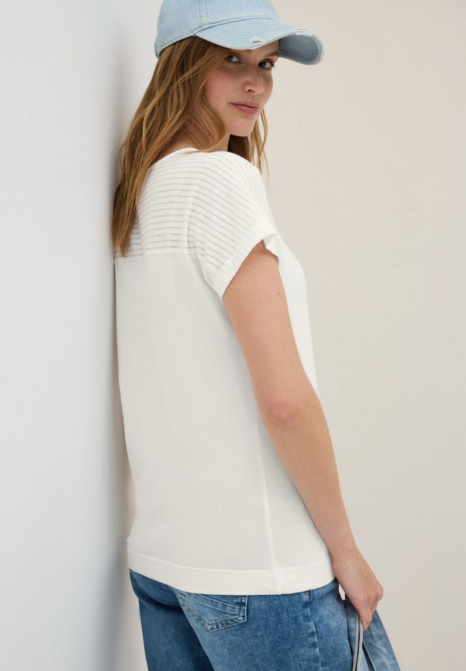 CECIL T-Shirt in Ausbrenner-Optik von CECIL