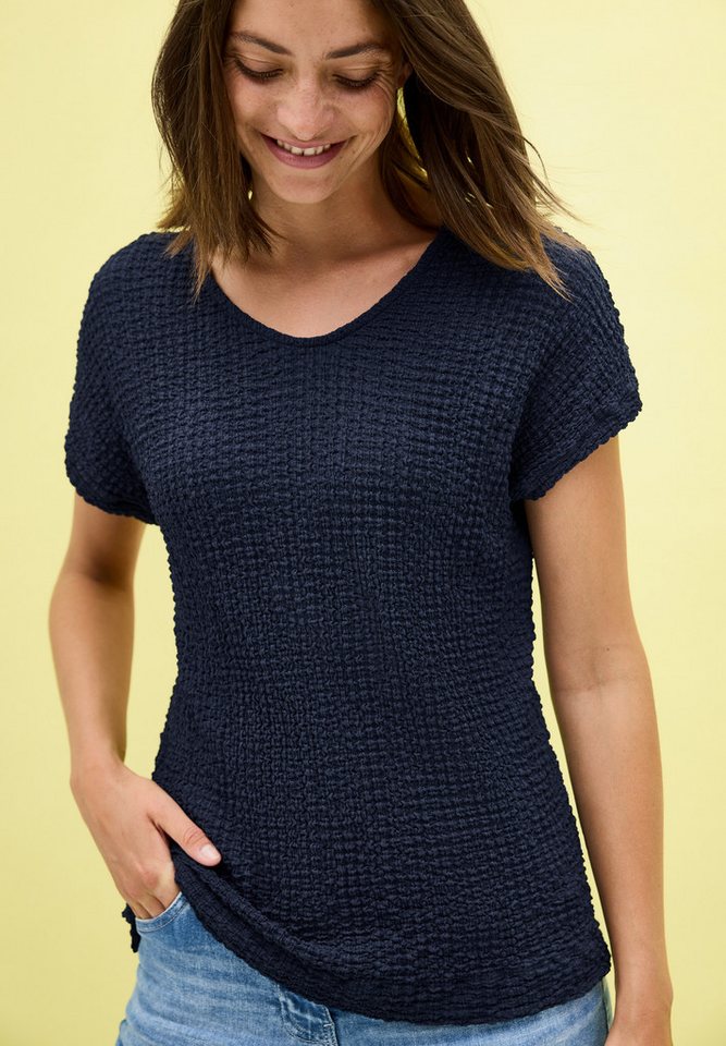CECIL T-Shirt in Struktur-Optik von CECIL