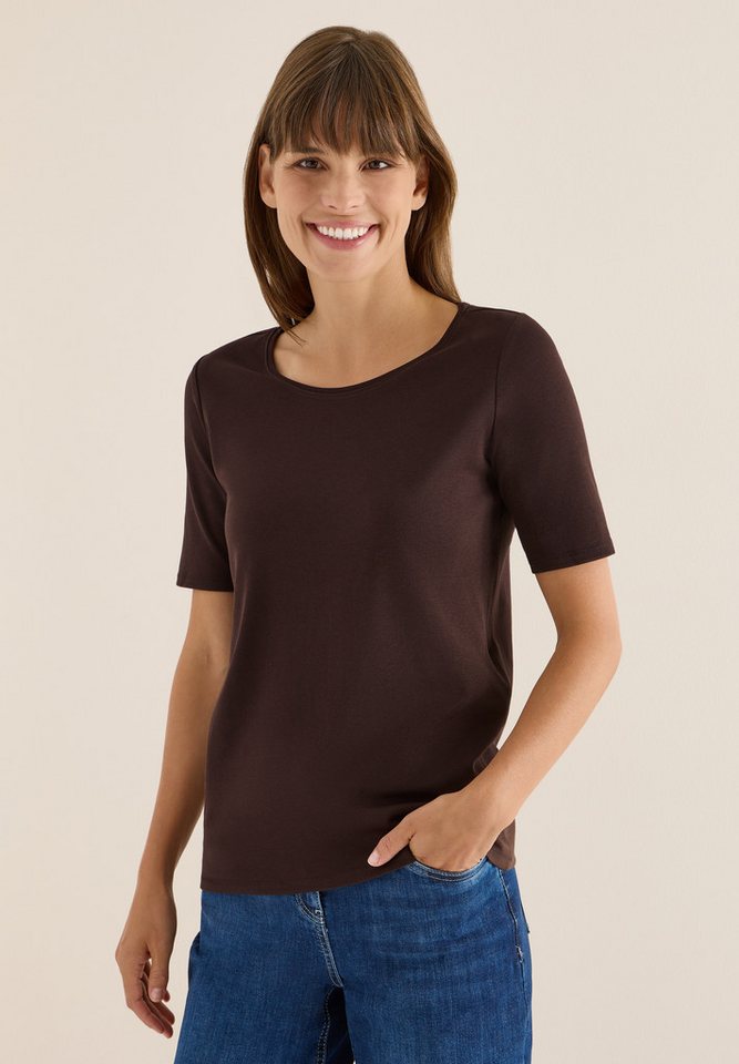 CECIL T-Shirt in Unifarbe von CECIL