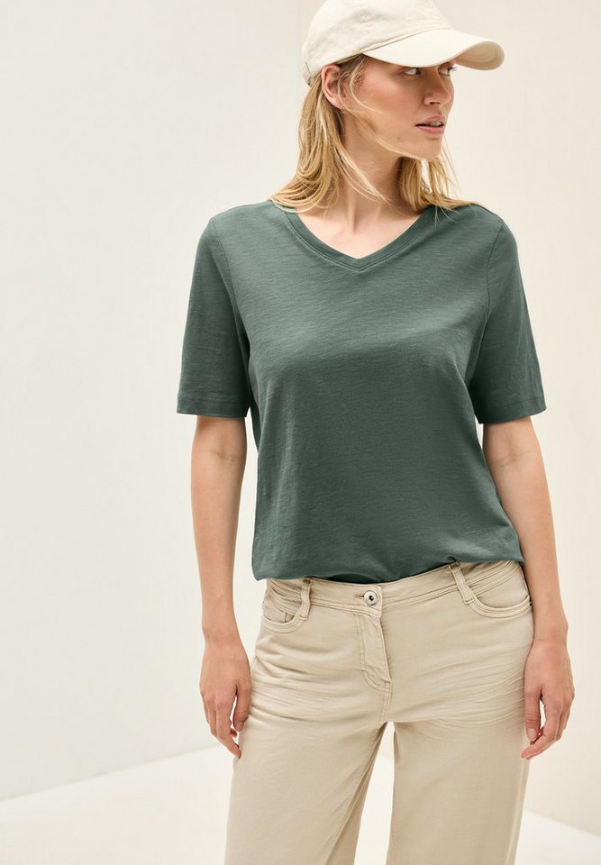 CECIL T-Shirt mit V-Ausschnitt von CECIL