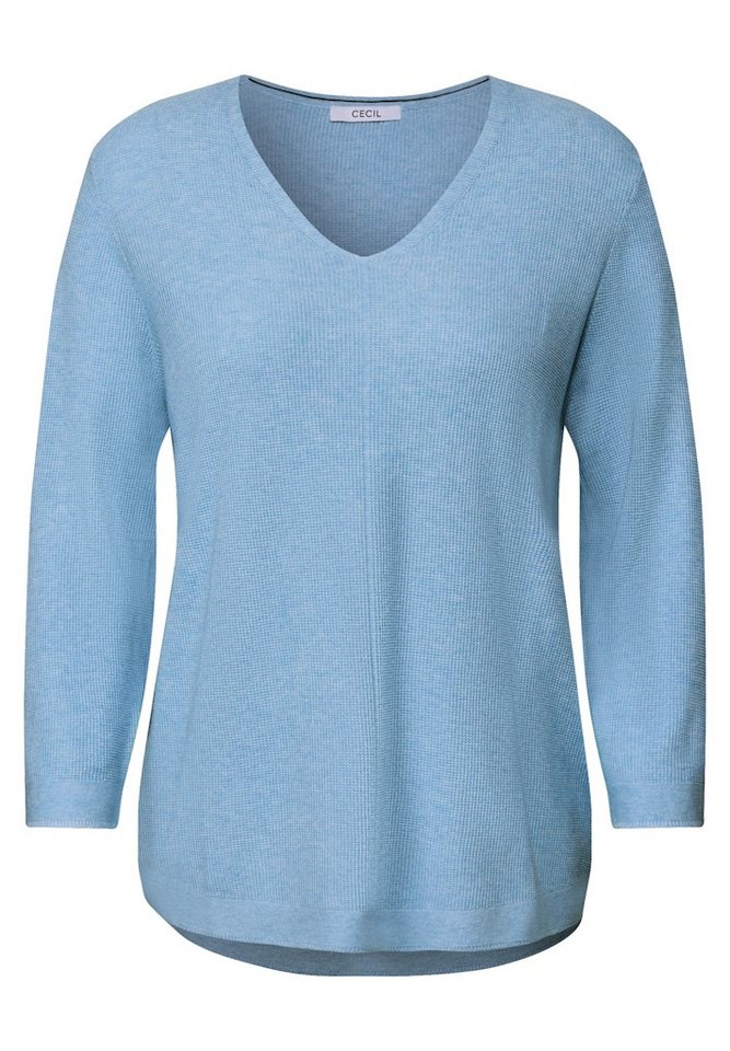 CECIL Wollpullover Cecil / Da.Strick / NOS_Structured V-Neck von CECIL
