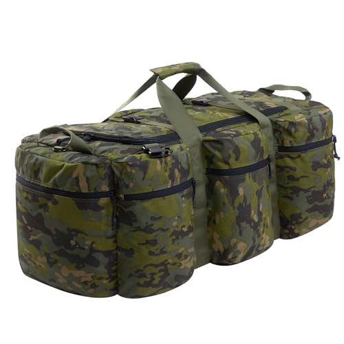 CECKQUE 105l Military Duffle Bag Große Größe, Extra Große Einsatzarmee Taktische Duffle Bag Für Männer, Heavy Duty Duffle Bag Für Reisen Jagd Camping Lagerung, Large - Camo 4, Extra Large, von CECKQUE