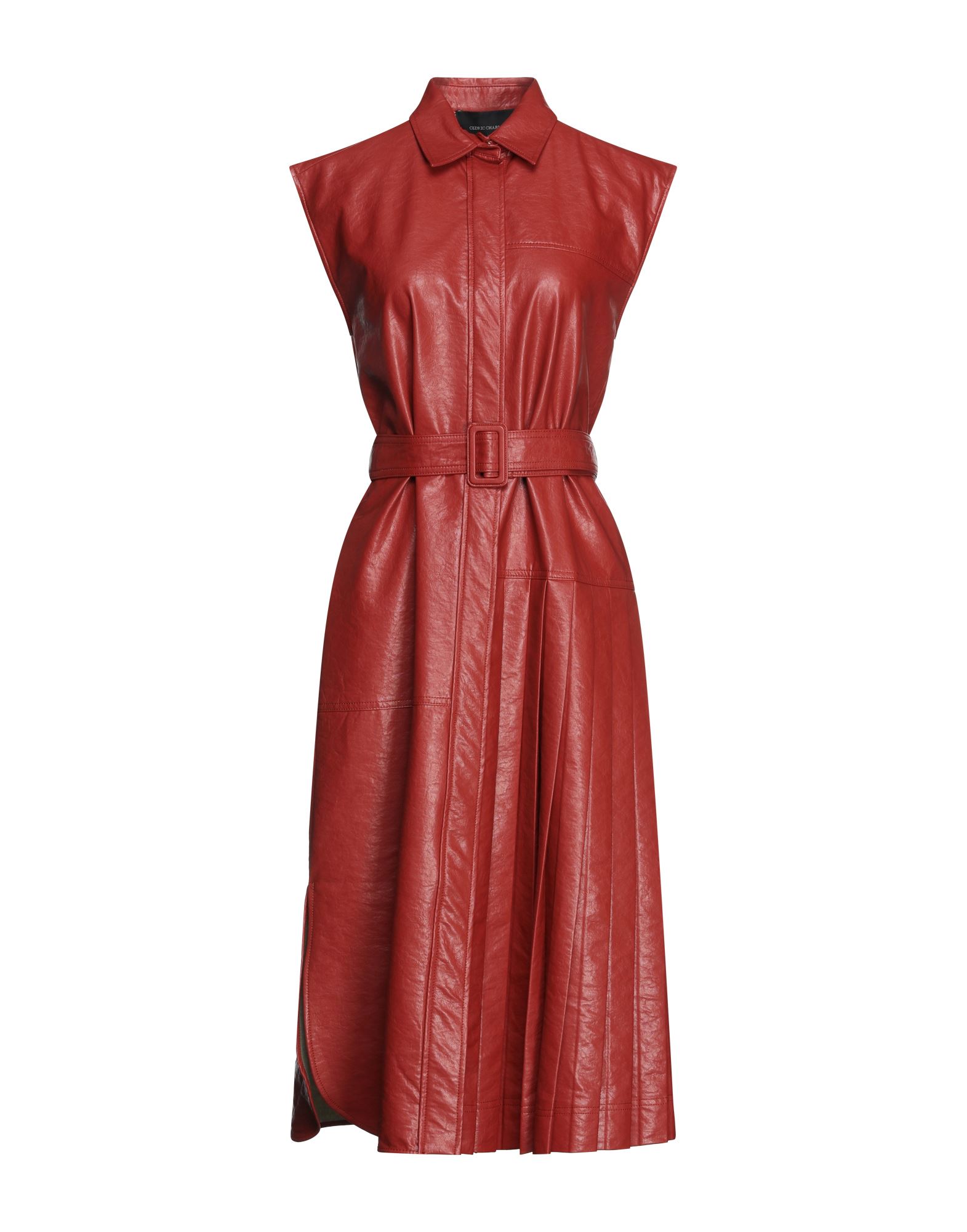 CEDRIC CHARLIER Midi-kleid Damen Ziegelrot von CEDRIC CHARLIER