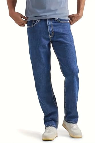 CEDY DENIM - Baggy Jeans Herren, Regular Fit Stretch Jeanshose, Straight Cut Lang Streetwear Hosen CD346 CD346 (30W/32L Blau) von CEDY DENIM