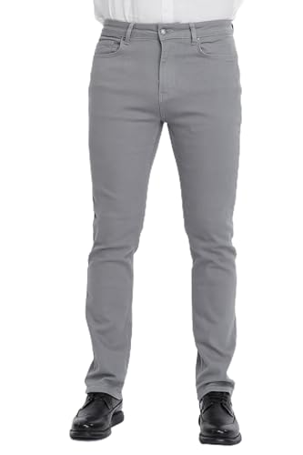 CEDY DENIM - Herren Jeans Regular Fit, Stretch Jeanshose, Herren High Waist, Straight Cut, Basic Washed, Männer Hosen CD336 (32W/32L Steinfarben) von CEDY DENIM