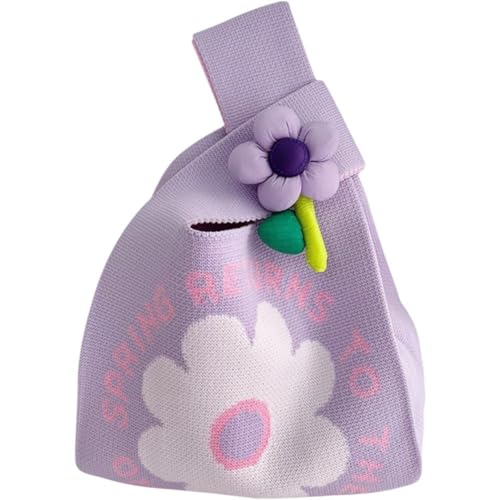 CEHJZQRPL Damen Blaue Boho-Chic Solide Polyester Wristlet Clutch Handtasche, 14.17 * 7.87inch/36 * 20cm, 115 Gramm(Purple) von CEHJZQRPL