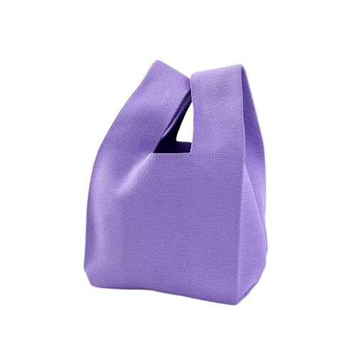 CEHJZQRPL Einfarbig Handgemachte Gestrickte Handtasche Frauen Knoten Handgelenk Tasche Casual Tote Tasche Student(Double Sofa 2) von CEHJZQRPL