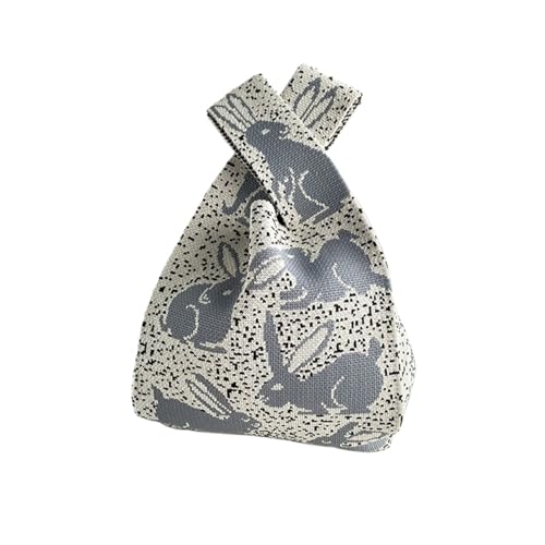CEHJZQRPL Handgelenk Knoten Tasche handgemachte stricken Handtasche Frauen Knoten Handgelenk Tasche Mode lässig Farbe Einkaufstasche(Color 3) von CEHJZQRPL