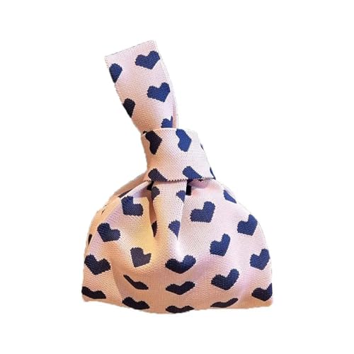 CEHJZQRPL Handgelenksknotentasche Damen Mädchen Strickhandtasche Wiederverwendbare Tragetasche Knotenhandgelenktasche Handgemachte Schultertasche Einkaufstaschen(Color 3) von CEHJZQRPL