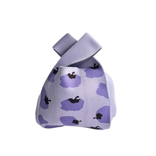 CEHJZQRPL Knoten Handgelenk Tasche Handgemachte Strick Handtasche Damen Knoten Handgelenk Tasche Mode Lässig Farbe Tragetasche Stricktasche(Color 7) von CEHJZQRPL