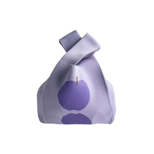 CEHJZQRPL Knoten Handgelenk Tasche Handgemachte Strick Handtasche Damen Knoten Handgelenk Tasche Mode Lässig Farbe Tragetasche Stricktasche(Color 9) von CEHJZQRPL
