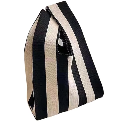 CEHJZQRPL Knoten Handgelenk Tasche Mode Handgemachte Strick Handtaschen Frauen Knoten Handgelenk Tasche Casual Tote Bag(Color 4) von CEHJZQRPL