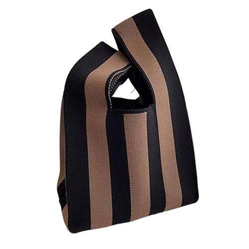 CEHJZQRPL Knoten Handgelenk Tasche Mode Handgemachte Strick Handtaschen Frauen Knoten Handgelenk Tasche Casual Tote Bag(Color 5) von CEHJZQRPL