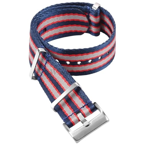 CEKGDB 20 mm hochdichtes Nylonband für Omega Seamaster 007 Armband für Rolex Military Watch Armband, 20 mm von CEKGDB