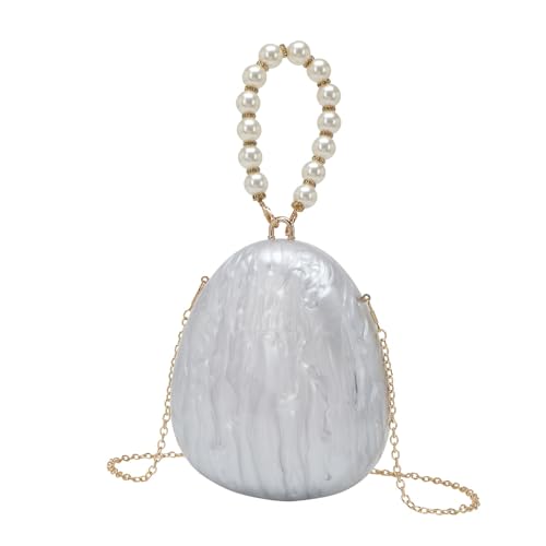 CEKGDB Abendtasche Handgelenktasche Kette Schulter Messenger Bag Bankett Abendtasche, weiß, Einheitsgröße von CEKGDB