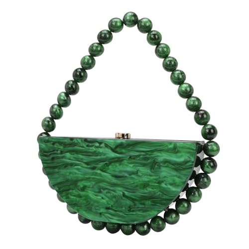 CEKGDB Damen Tasche Acryl Perlen Wolke Kleber Tasche Diagonal Kreuz Tasche Sparkling Bead Handtasche, grün, Einheitsgröße von CEKGDB