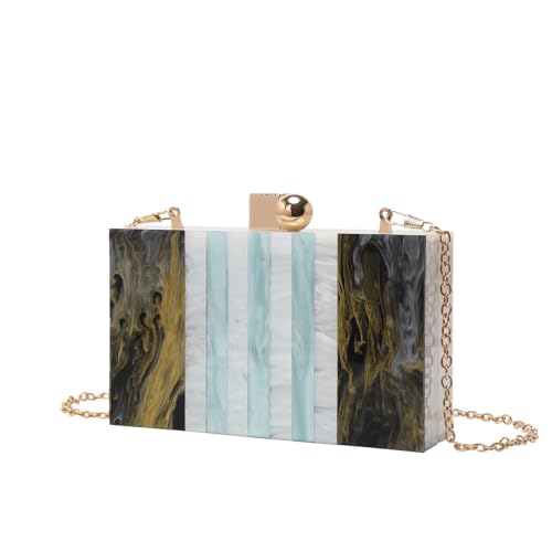 CEKGDB Damen Tasche Fashion Trend Acryl Kette Schulter Messenger Bag Handytasche, bunt, Einheitsgröße von CEKGDB