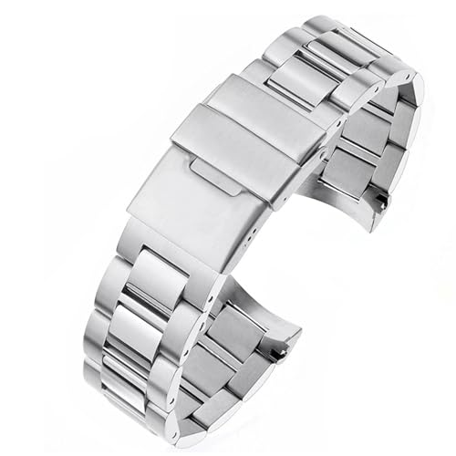 CEKGDB Edelstahl-Uhrenarmband mit gebogenem Ende für Longines Master Conquest HydroConquest L3.642.4 L3.781.4 Armbandzubehör, 21 mm, 21 mm, Achat von CEKGDB