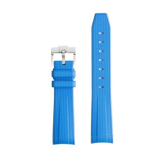 CEKGDB Für Omega X Swatch Joint MoonSwatch Armband Seamaster 300 Männer Frauen 20mm Gummi Silikon Armband mit gebogenem Ende(DUS) von CEKGDB