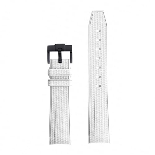 CEKGDB Für Omega X Swatch Joint MoonSwatch Armband Seamaster 300 Männer Frauen 20mm Gummi Silikon Armband mit gebogenem Ende(WB) von CEKGDB