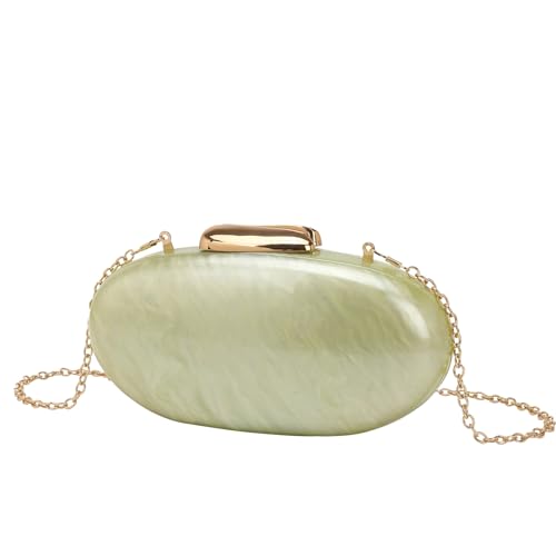 CEKGDB Handytasche, Perlmuster, Acryl, Clutch, Kettentasche, grün, Einheitsgröße von CEKGDB