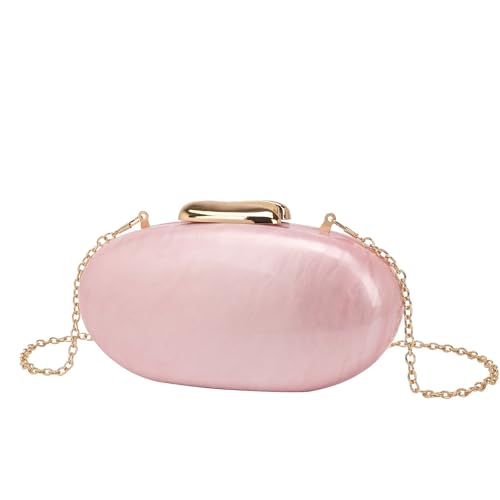 CEKGDB Handytasche, Perlmuster, Acryl, Clutch, Kettentasche, rose, Einheitsgröße von CEKGDB