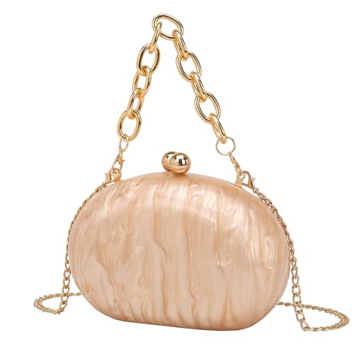 CEKGDB Modische und elegante Clutch Kette Damentasche Handytasche, aprikose, Einheitsgröße von CEKGDB