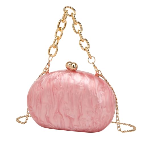 CEKGDB Modische und elegante Clutch Kette Damentasche Handytasche, rose, Einheitsgröße von CEKGDB