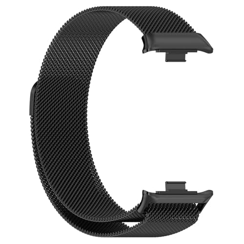 CEKGDB Stainless Steel Strap For Redmi Watch 4 Watch Band Milanese Loop Magnetic Bracelet For Xiaomi Mi Band 8 Pro Wristband Accessorie Watchbands(Black) von CEKGDB
