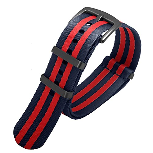 CEKGDB Uhrenarmband aus Nato-Nylongewebe, 20 mm, 22 mm, Sport-/Militär-Fallschirmband, Uhrenarmband für Seiko/Omega/Rolex 300, 20 mm, Achat von CEKGDB