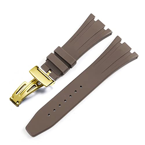 CEKGDB Uhrenarmband für AP Royal Oak Offshore 15400/15202/15703, Gummi-Silikon-Uhrenarmband, Zubehör, 27 mm, 28 mm, 27mm, Achat von CEKGDB