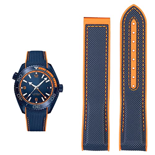 CEKGDB Uhrenarmband für Omega 300 Seamaster 600 Planet Ocean Silikon-Nylonarmband, Uhrenzubehör, Uhrenarmband, Kette 20 mm, 22 mm, 22 mm, Achat von CEKGDB