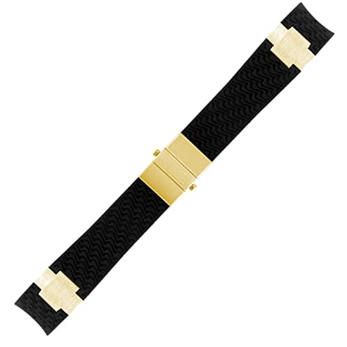 CEKGDB Wasserdichtes Uhrenarmband für Ulysse Nardin, Silikon-Gummi-Uhrenarmband, Sport-Armband, Ersatzzubehör, Teile, 22 mm, Achat von CEKGDB