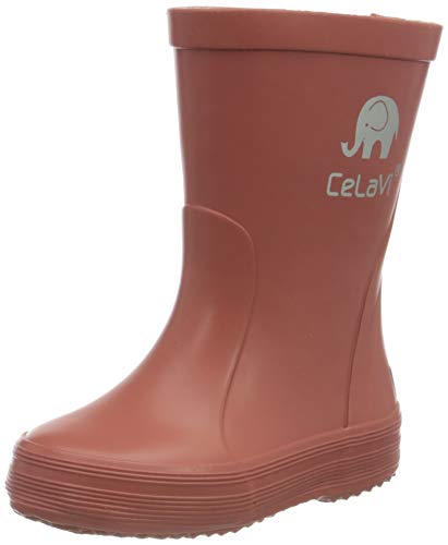 CELAVI Girls Basic Wellies solid Rain Boot, Redwood,22 EU von Celavi