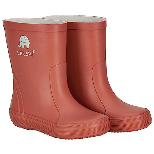 CELAVI Girls Basic Wellies solid Rain Boot, Redwood,32 EU von Celavi