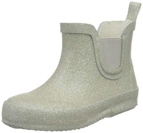 CeLaVi Jungen Unisex Kinder Short Wellies with Glitter Gummistiefel, Silver, 20 EU von Celavi