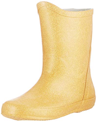 CELAVI Unisex-Kinder Wellies with Glitter Gummistiefel, Pale Gold,22 EU von Celavi