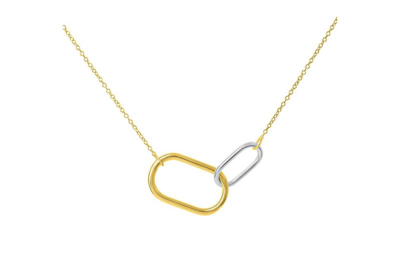 CELESTA Collierkettchen 925 Sterling Silber zweifarbig von CELESTA
