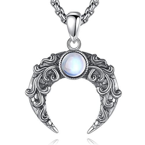 CELESTIA Wicca Mondkette Mond Schmuck Mondgöttin Hexe Halskette Schmuck Spirituelle Geschenke für Frauen Wiccan Heidnisch Witchcraft Zubehör Esoterik Geschenke von CELESTIA