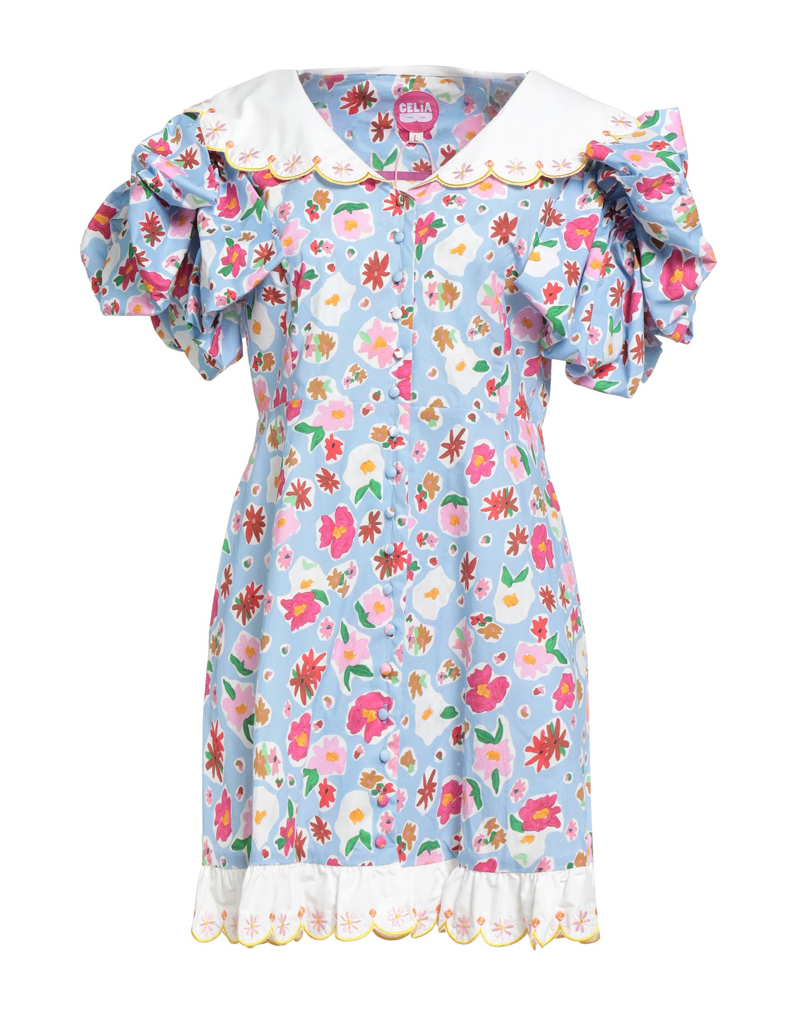 CELIA B Mini-kleid Damen Hellblau von CELIA B