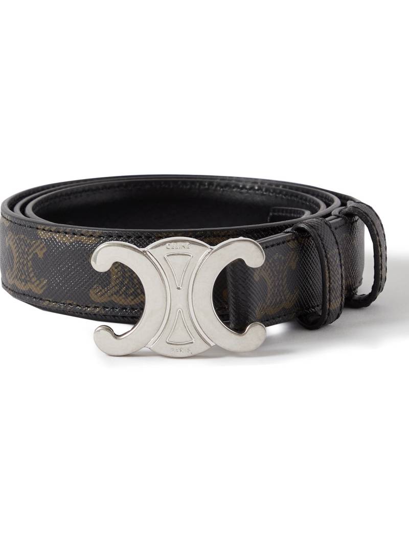 CELINE - 2.5cm Triomphe Leather Belt - Men - Black - EU 95 CELINE - 2.5cm Triomphe Leather Belt - Men - Black - EU 95 von CELINE
